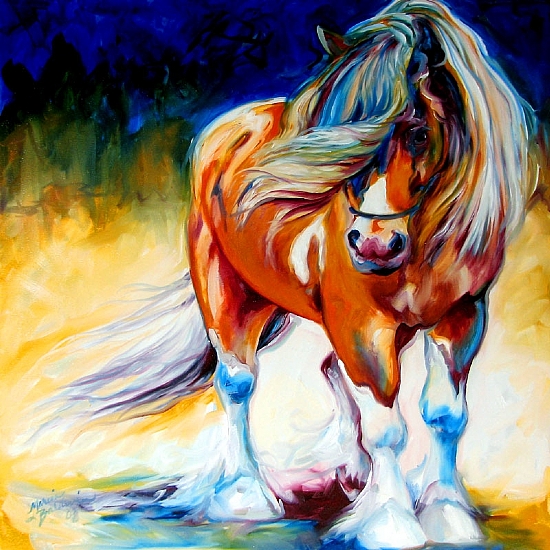 GYPSY VANNER HORSE Oil on Canvas